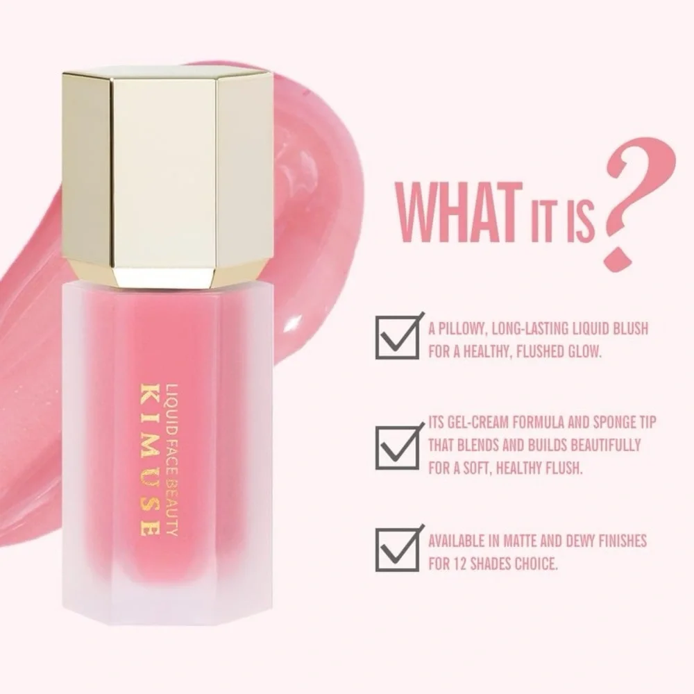 Kimuse liquid cheek blush -Puff